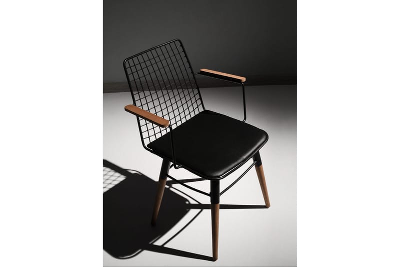 Amerbach Spisestol - Svart/Valnøtt - Møbler - Stoler - Spisestuestoler & kjøkkenstoler