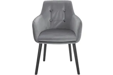Arda Karmstol - Grå - Møbler - Stoler - Spisestuestoler & kjøkkenstoler