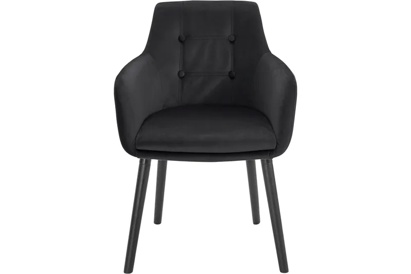 Arda Karmstol - Svart - Møbler - Stoler - Spisestuestoler & kjøkkenstoler