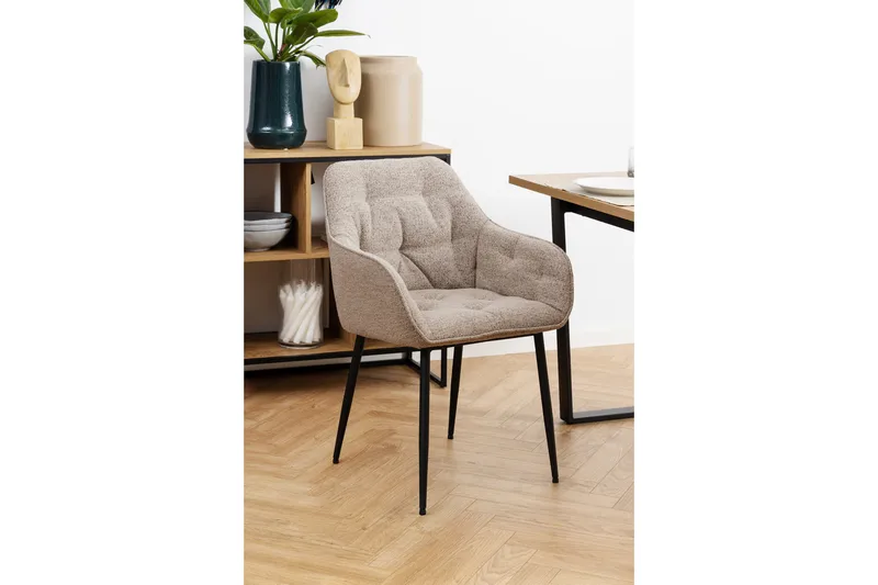 Armstol Olze - Beige - Møbler - Stoler - Spisestuestoler & kjøkkenstoler