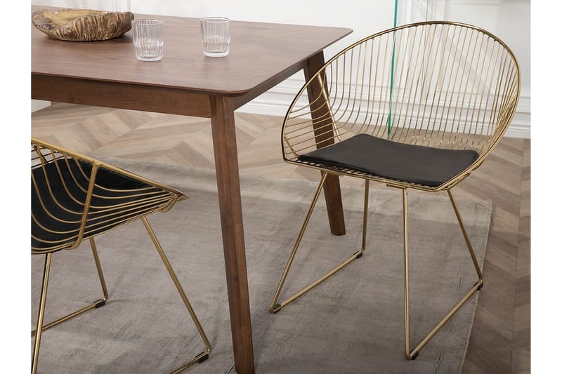 Aurora Stol 2-pk - Gull - Møbler - Stoler - Spisestuestoler & kjøkkenstoler