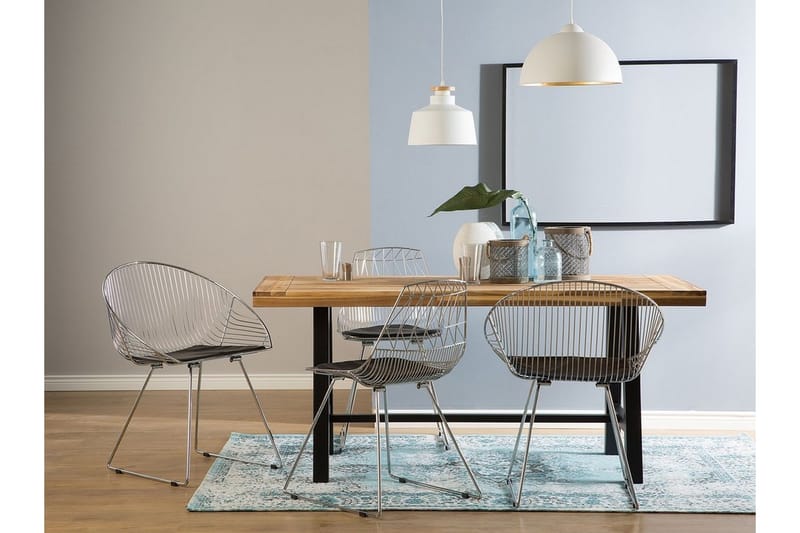 Aurora Stol 2-pk - Sølv - Møbler - Stoler - Spisestuestoler & kjøkkenstoler