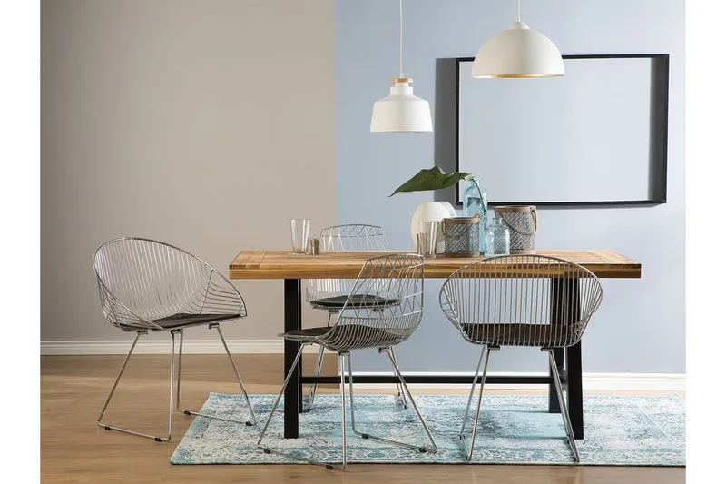 Aurora Stol 2-pk - Sølv - Møbler - Stoler - Spisestuestoler & kjøkkenstoler