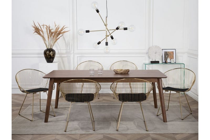 Aurora Stol 2-pk - Gull - Møbler - Stoler - Spisestuestoler & kjøkkenstoler