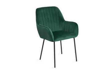 Axson Stol 2-pk Fløyel - Grønn - Møbler - Stoler - Spisestuestoler & kjøkkenstoler