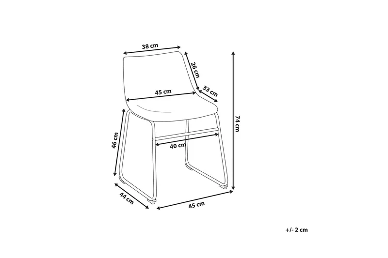 Batavia Stolstol 2-pk - Beige - Møbler - Stoler - Spisestuestoler & kjøkkenstoler