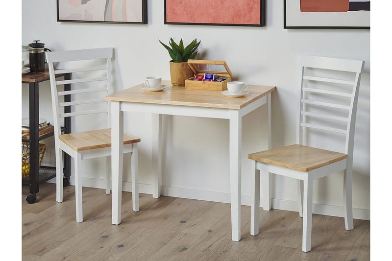 Battersby Spisestol 2-pk - Hvit/Lyst Tre - Møbler - Stoler - Spisestuestoler & kjøkkenstoler