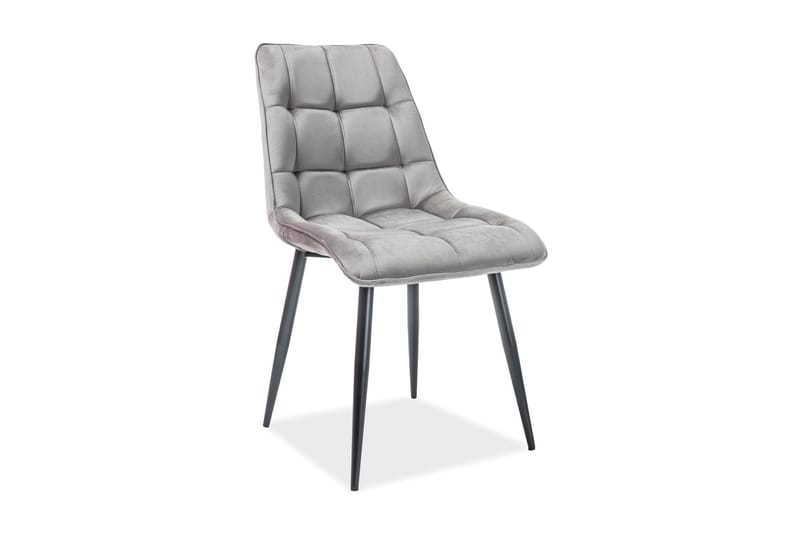Begin Spisestol, Fløyel/Grå