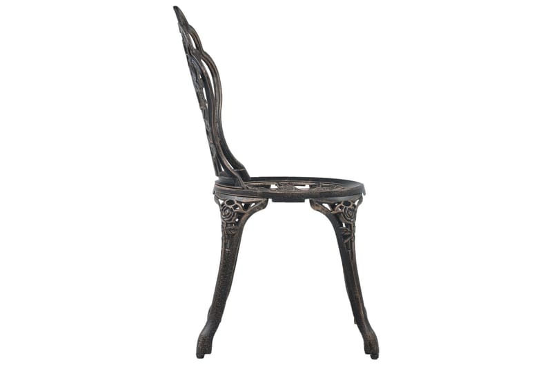Bistrostoler 2 stk bronsestøpt aluminium - Spisestuestoler & kjøkkenstoler