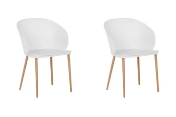 Blaykee Spisestol 2-pk - Hvit - Møbler - Stoler - Spisestuestoler & kjøkkenstoler