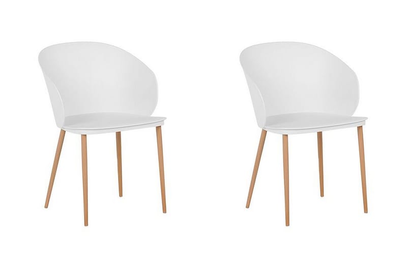 Blaykee Spisestol 2-pk - Hvit - Møbler - Stoler - Spisestuestoler & kjøkkenstoler