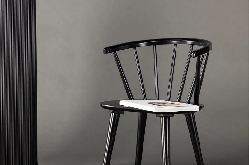 Bobby Armlene Stol - Svart - Møbler - Stoler - Spisestuestoler & kjøkkenstoler