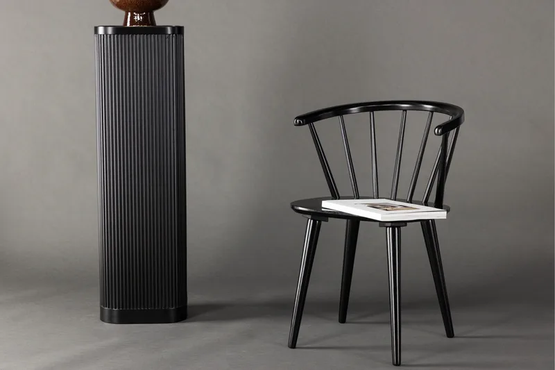 Bobby Armlene Stol - Svart - Møbler - Stoler - Spisestuestoler & kjøkkenstoler