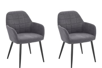 Brest Karmstol - Grå - Møbler - Stoler - Spisestuestoler & kjøkkenstoler