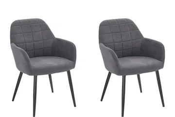 Brest Karmstol - Grå - Møbler - Stoler - Spisestuestoler & kjøkkenstoler