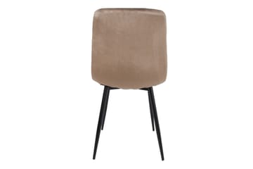 Brie Stol Beige Fløyel - Møbler - Stoler - Spisestuestoler & kjøkkenstoler