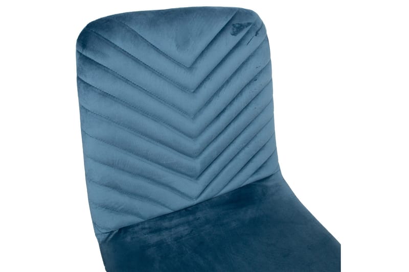 Brie Stol Blå Fløyel - Møbler - Stoler - Spisestuestoler & kjøkkenstoler