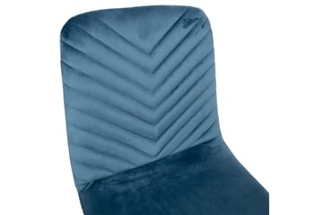 Brie Stol Blå Fløyel - Møbler - Stoler - Spisestuestoler & kjøkkenstoler