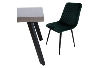 Brie Stol Mørkegrå Fløyel - Møbler - Stoler - Spisestuestoler & kjøkkenstoler