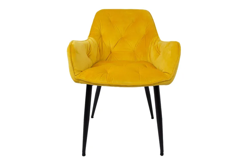 Brita Stol 61x57x83 cm Gul - Møbler - Stoler - Spisestuestoler & kjøkkenstoler