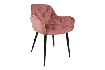 Brita Stol 61x57x83 cm Rosa - Møbler - Stoler - Spisestuestoler & kjøkkenstoler