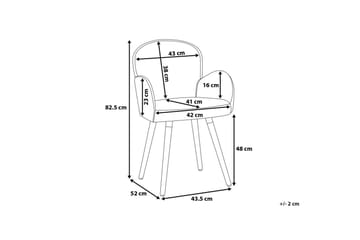 Brookville Stol 2-pk - Grå - Møbler - Stoler - Spisestuestoler & kjøkkenstoler