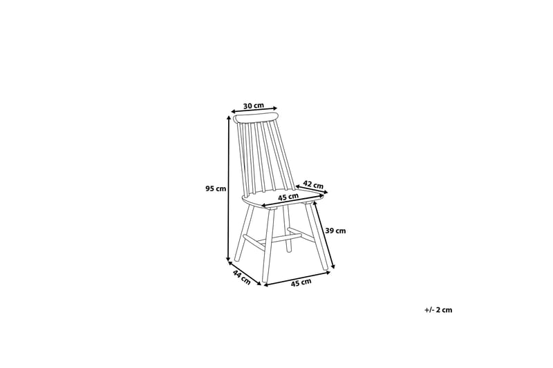 Burbank Stol 2-pk - Svart - Møbler - Stoler - Spisestuestoler & kjøkkenstoler