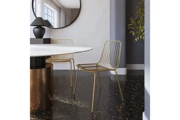 Caden Spisestol Gull - Dorel Home - Møbler - Stoler - Spisestuestoler & kjøkkenstoler