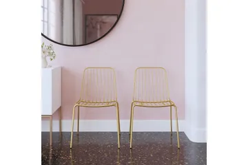 Caden Spisestol Gull - Dorel Home - Møbler - Stoler - Spisestuestoler & kjøkkenstoler