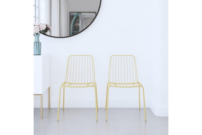 Caden Spisestol Gull - Dorel Home - Møbler - Stoler - Spisestuestoler & kjøkkenstoler