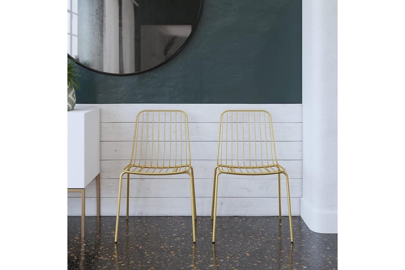 Caden Spisestol Gull - Dorel Home - Møbler - Stoler - Spisestuestoler & kjøkkenstoler