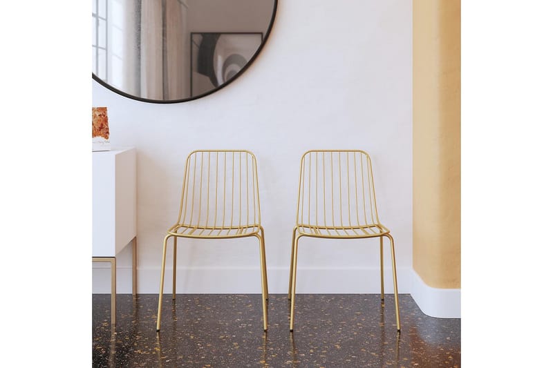 Caden Spisestol Gull - Dorel Home - Møbler - Stoler - Spisestuestoler & kjøkkenstoler