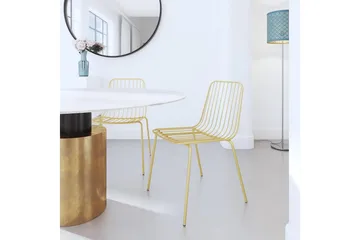 Caden Spisestol Gull - Dorel Home - Møbler - Stoler - Spisestuestoler & kjøkkenstoler
