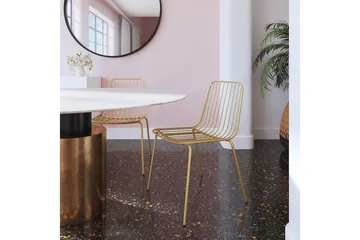 Caden Spisestol Gull - Dorel Home - Møbler - Stoler - Spisestuestoler & kjøkkenstoler