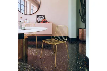 Caden Spisestol Gull - Dorel Home - Møbler - Stoler - Spisestuestoler & kjøkkenstoler