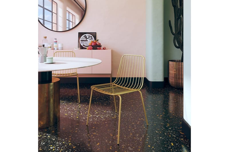 Caden Spisestol Gull - Dorel Home - Møbler - Stoler - Spisestuestoler & kjøkkenstoler