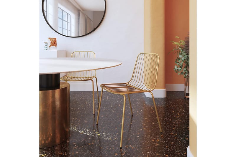 Caden Spisestol Gull - Dorel Home - Møbler - Stoler - Spisestuestoler & kjøkkenstoler