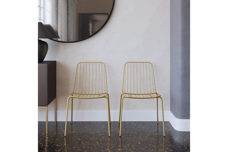 Caden Spisestol Gull - Dorel Home - Møbler - Stoler - Spisestuestoler & kjøkkenstoler