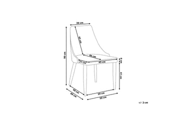 Camino Stol 2-pk - Grå - Møbler - Stoler - Spisestuestoler & kjøkkenstoler