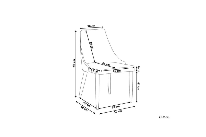 Camino Stol 2-pk - Grå - Møbler - Stoler - Spisestuestoler & kjøkkenstoler