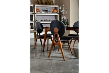 Charbel Spisestol - Valnøtt/Antrasitt - Møbler - Stoler - Spisestuestoler & kjøkkenstoler