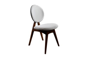 Charbel Spisestol - Valnøtt/Krem - Møbler - Stoler - Spisestuestoler & kjøkkenstoler