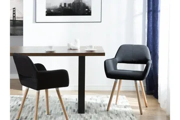 Chicago Stol 2-pk - Svart - Møbler - Stoler - Spisestuestoler & kjøkkenstoler