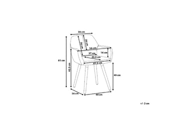 Chicago Stol 2-pk - Svart - Møbler - Stoler - Spisestuestoler & kjøkkenstoler