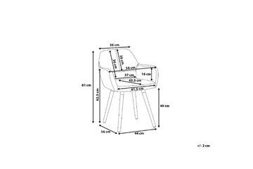 Chicago Stol 2-pk - Svart - Møbler - Stoler - Spisestuestoler & kjøkkenstoler