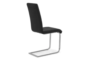 Cibus Spisestol Kunstlær - Svart / Krom - Møbler - Stoler - Spisestuestoler & kjøkkenstoler
