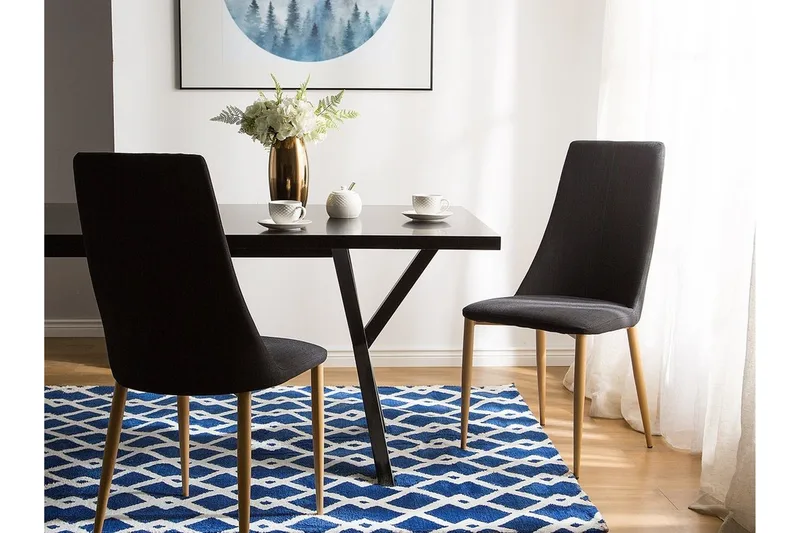 Clayton Stol 2-pk - Svart - Møbler - Stoler - Spisestuestoler & kjøkkenstoler