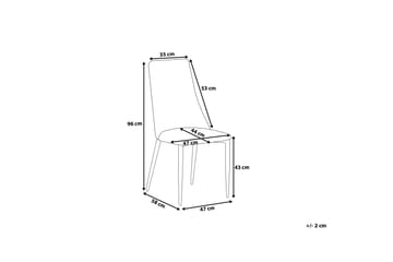 Clayton Stol 2-pk - Svart - Møbler - Stoler - Spisestuestoler & kjøkkenstoler