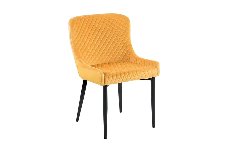 Colino Stol 2-pk Fløyel, Gul