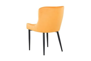Colino Stol 2-pk Fløyel - Gul - Møbler - Stoler - Spisestuestoler & kjøkkenstoler